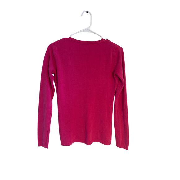 New York & Company Fuchsia Sweater XS – Long Sleeve Pullover Acrylic Knit - Picture 3 of 8